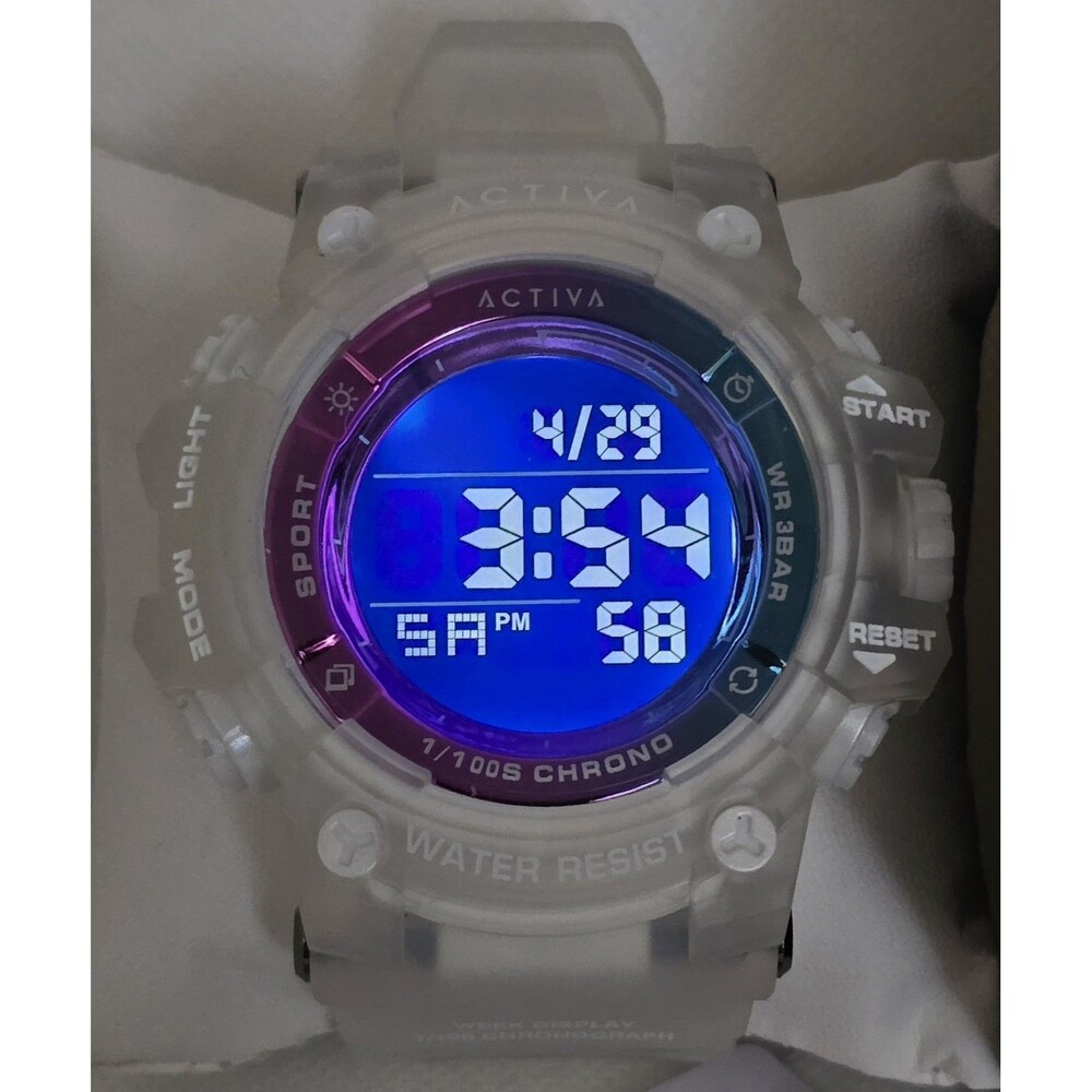 Activa Summit X by Invicta Men's Digital Watch 50mm White ACW8046-001 NiB - Picture 4 of 8